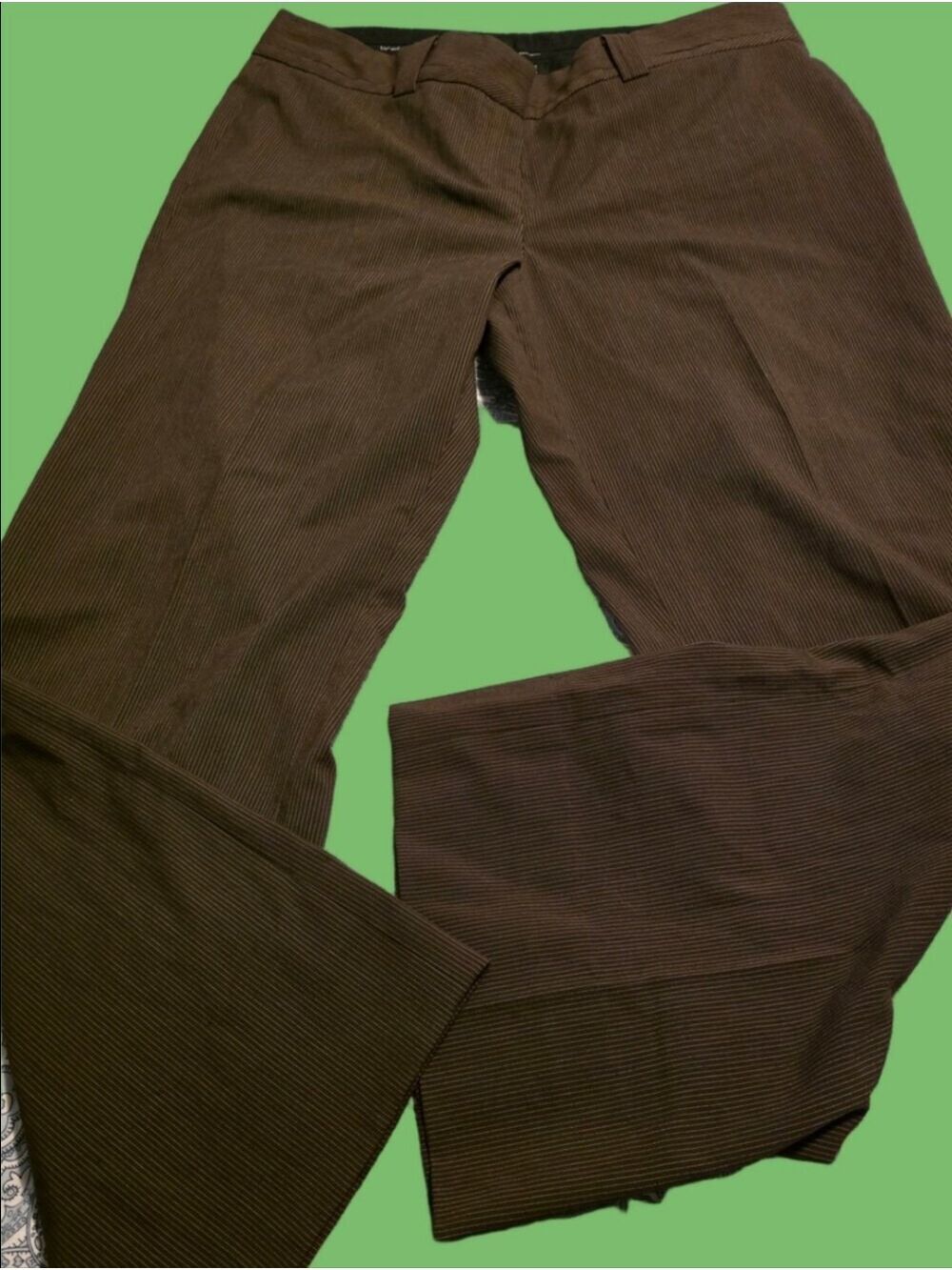 4/$67 Deal! Anne Klein Wide Leg Cuffed Brown Dress Pants